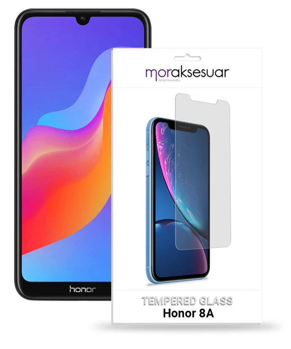 Honor 8A Temperli Kırılmaz Cam Ekran Koruyucu Sert