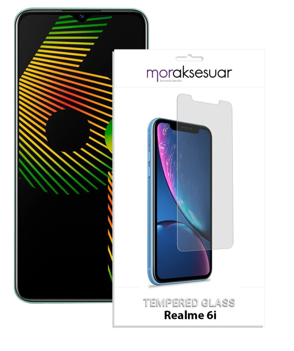 Realme 6i Temperli Kırılmaz Cam Ekran Koruyucu Sert