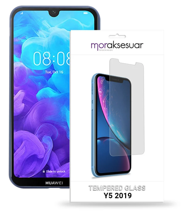 Huawei Y5 2019 Temperli Kırılmaz Cam Ekran Koruyucu Sert