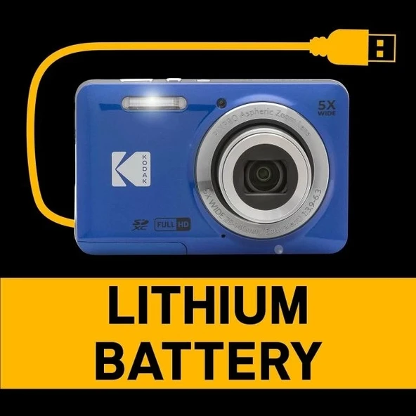 KODAK PIXPRO FZ55-RD 16MP Dijital Fotoğraf Makinesi - Resim 6