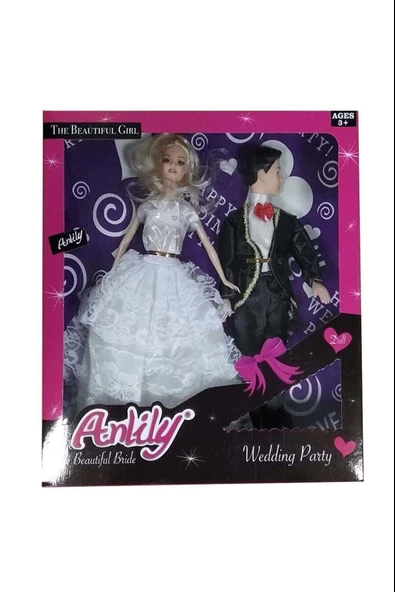 Oydaş Kutulu Anlily Gelin Damat Bebek Set ürün görseli