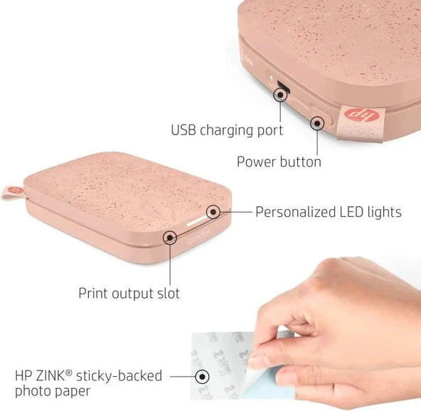 HP Sprocket Taşınabilir 2x3" Anında Fotoğraf Yazıcısı - 2