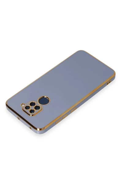 Xiaomi Redmi Note 9 Kılıf Volet Silikon - Mavi - Resim 3