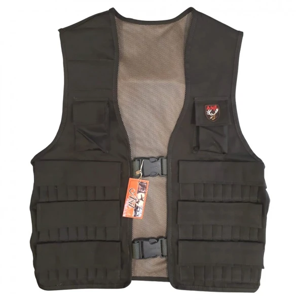 48 FİŞEKLİKLİ BEDENİ AYARLANABİLİR AVCI YELEĞİ 1010 - Resim 3