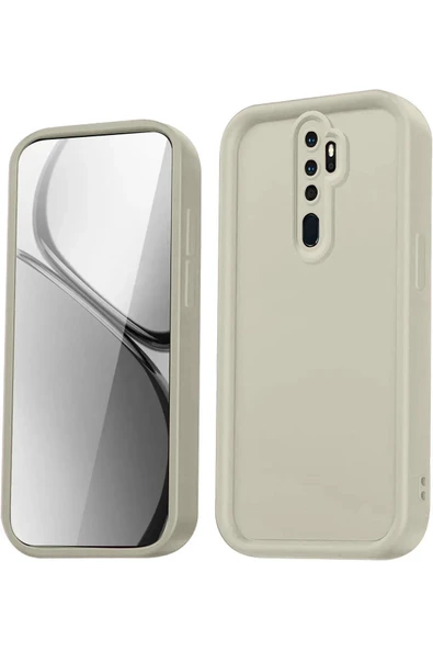 Xiaomi Redmi Note 8 Pro Kılıf Viera Silikon - Krem - 1