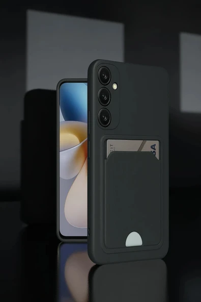 Samsung Galaxy A26 Kılıf Kelvin Kartvizitli Silikon - Lacivert - 1