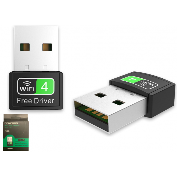 Concord W-4 300Mbps Usb WiFi Alıcı Adaptör Free Driver - 2