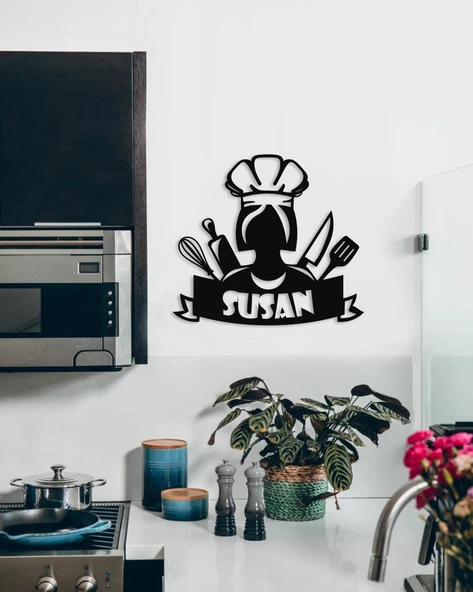 Kişiye özel Mutfak Cafe dekoratif dekor tablo+ isim bildiriniz - 1