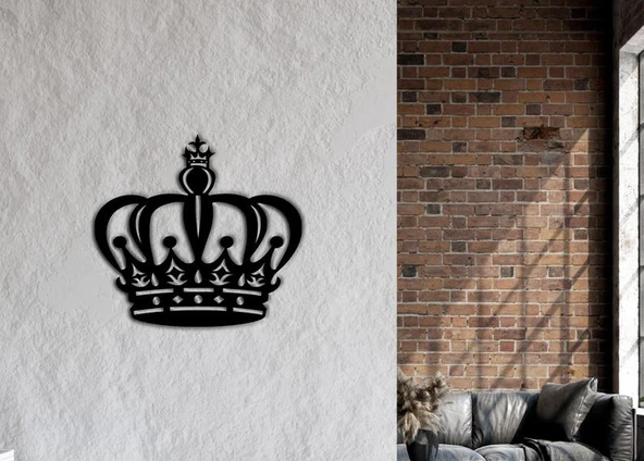 Modern Taç Modern Ahşap dekoratif dekor tablo ürün görseli