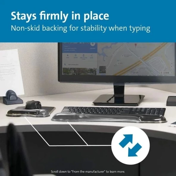 Kensington Duo Jel Fare ve Klavye Bilek Dinlendirme Paketi Seti - Resim 7