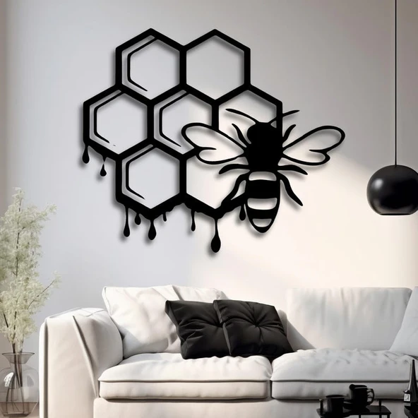 Arı modern Ahşap dekor tablo ürün görseli