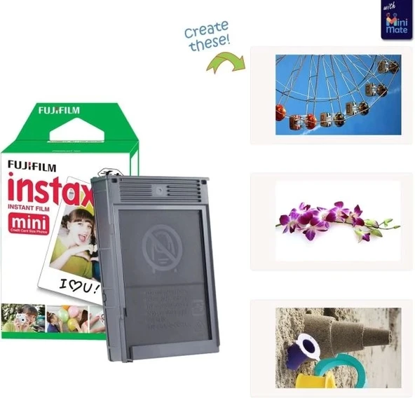 Fujifilm Instax Mini 12 Anlık Fotoğraf Makinesi/ Minimate Özel Kılıf/20 Sayfa/İkili Paket - Yeşil - Resim 4