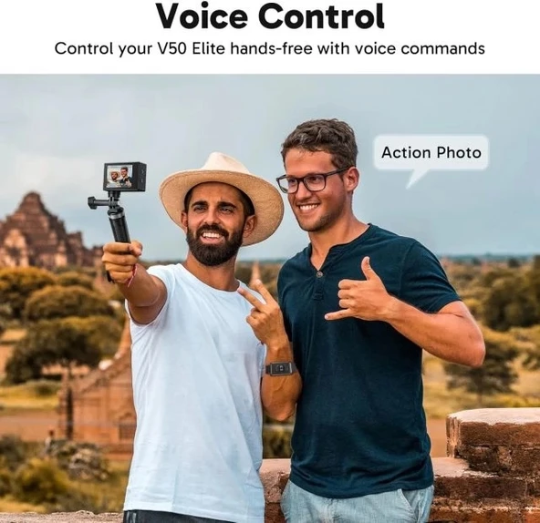 AKASO V50 Elite 4K60fps Dokunmatik Ekran WiFi Su Geçirmez Aksiyon Kamerası - Resim 6