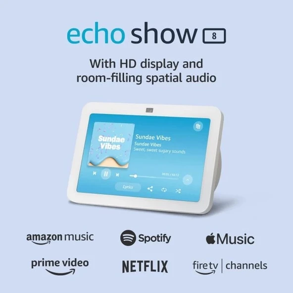 Amazon Echo Show 8 Smart Home Hub (3. Nesil, 2023 Sürümü) - Resim 7