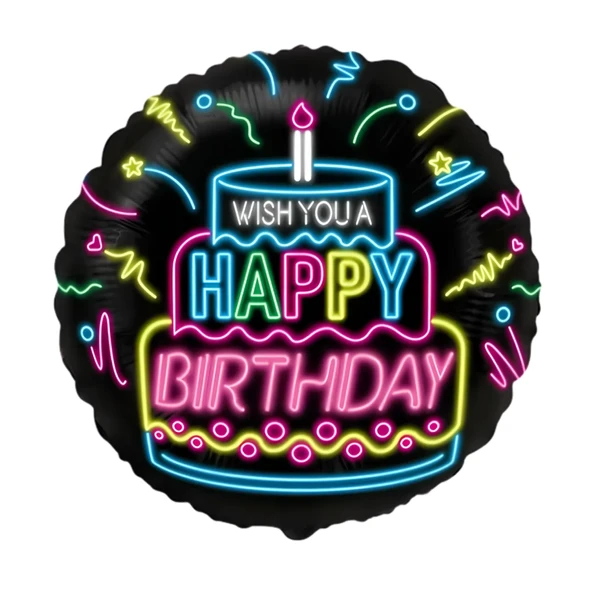 Wish You a Happy Birthday Folyo Balon 18 inç 46 cm ürün görseli 1