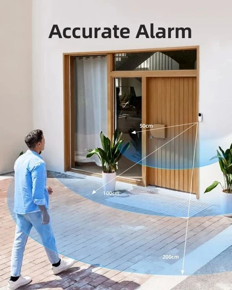 Noorio Ev Güvenlik Sistemi Görüntülü Kapı Zili D110 x1, Kamera B200 x2 - 2
