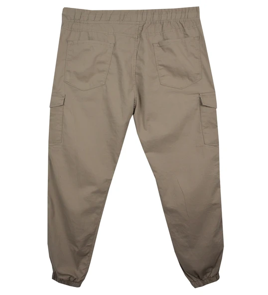 Kargo Cepli Büyük Beden Likralı Jogger Pantolon - 11