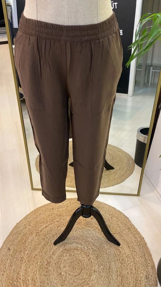 İNVEE inçe kumaş PANTOLON 6960 KAHVEE ürün görseli