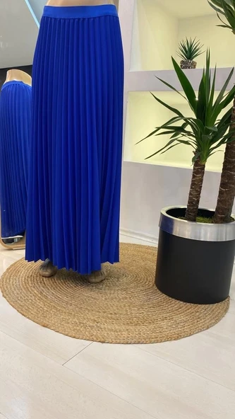 İnvee Pliseli Etek SAX 6998 ürün görseli 1