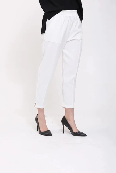 İnvee Ekru Havuç Pantolon - Resim 3