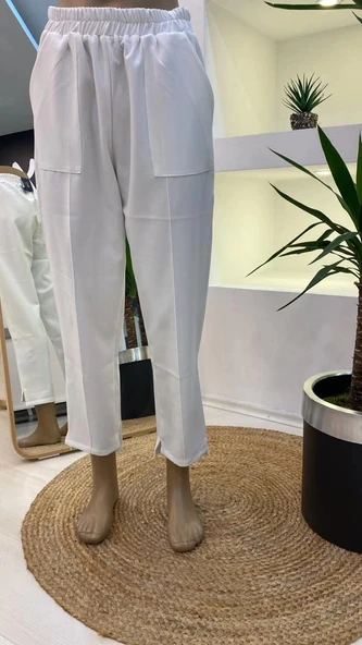 İnvee Ekru Havuç Pantolon - Resim 5