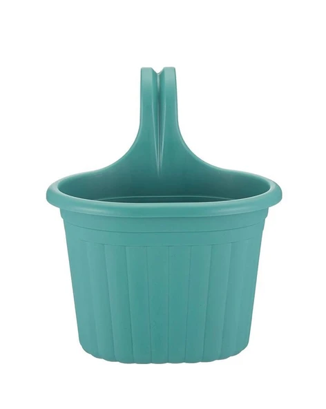 Omnipazar SO-TOM1 Tombik Askılı Balkon Saksı 3 lt Yeşil 6 Adet - Resim 2