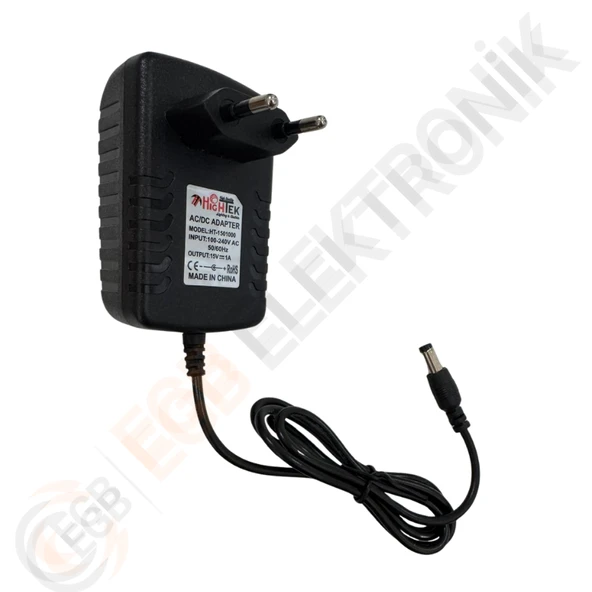 HIGHTEK HT-1501000 15V 1A PRİZ TİPİ ADAPTÖR