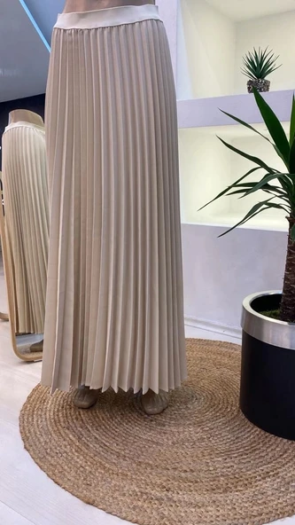 İnvee Pliseli Etek BEJ 6998 ürün görseli 1