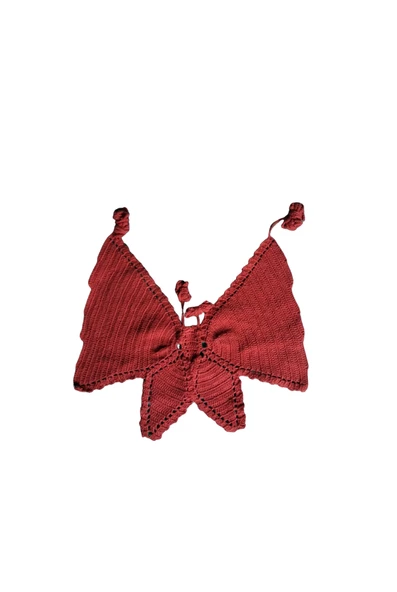 Kelebek Kırmızı Büstiyer