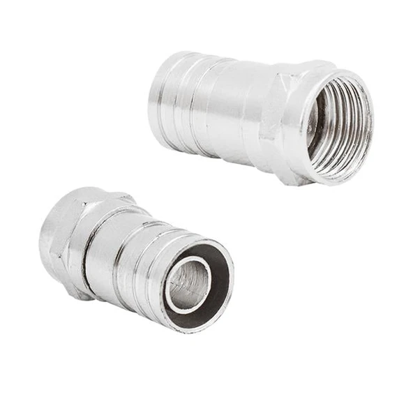 F Konnektör Sıkmalı RG6 Kısa Tip
