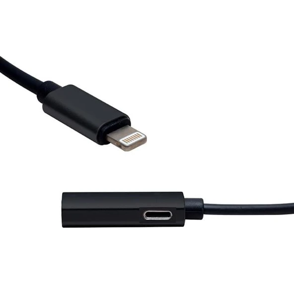 PowerMaster PM-3770 2in1 Lightning Girişli Şarj Ve Kulaklık Çevirici Kablo - 2