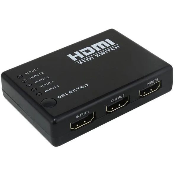 PowerMaster PM-8342 5 Giriş 1 Çıkış HDMI 2.0 4K@60Hz Switcher Toplayıcı Kumandalı - 3