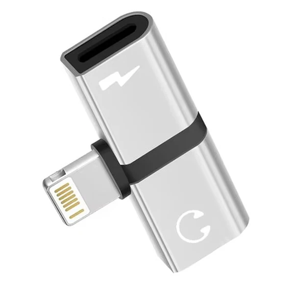 Powermaster PM-18316 iPhone Lightning Şarj Kulaklık Çevirici Adaptör Jack - 2