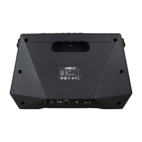 Shile SL-3A İki El Mikrofonlu Kumandalı USB/SD/BT Portatif Hoparlör - 3