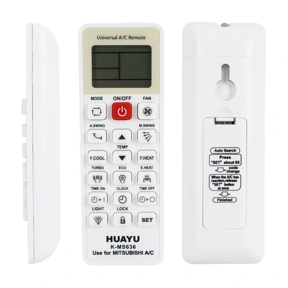 HUAYU KK K-MS636 MITSUBISHI UNIVERSAL AKILLI KLİMA KUMANDASI (5047) - 1