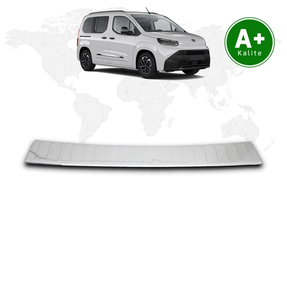 Toyota Proace City Krom Arka Tampon Eşiği 2024 Model ve Sonrası ürün görseli 1