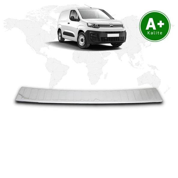 Citroen Berlingo Panelvan Krom Arka Tampon Eşiği 2019 Model ve Sonrası ürün görseli 1