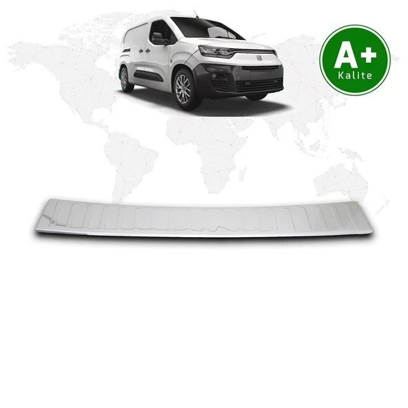 Fiat Doblo Panelvan Krom Arka Tampon Eşiği 2023 Model ve Sonrası ürün görseli 1