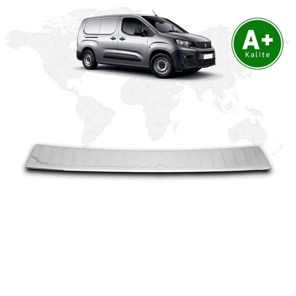 Peugeot Partner Krom Arka Tampon Eşiği 2019 Model ve Sonrası ürün görseli 1