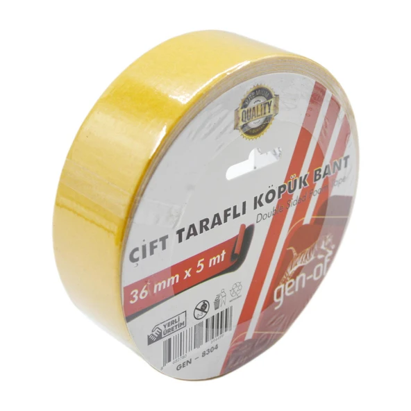 Gen-Of Çift Taraflı Köpük Bant 36x5 m (GEN-8304) - Resim 2