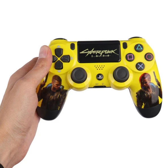 DualShock 4 V2 Cyberpunk 2077 ZCT2 Kablosuz PS4 Oyun Kolu - Resim 2