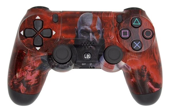 DualShock 4 V2 God Of War Kratos Edition ZCT2 Kablosuz PS4 Oyun Kolu - 1