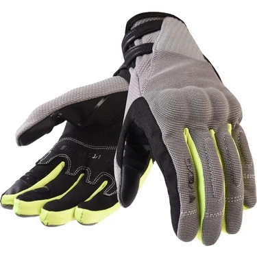 VEXO Globe Motosiklet Eldiveni – Nardo Gri / Neon Sarı - 1