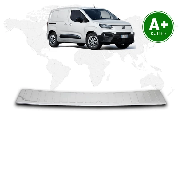 Fiat Doblo Panelvan Krom Arka Tampon Eşiği 2024 Model ve Sonrası ürün görseli 1