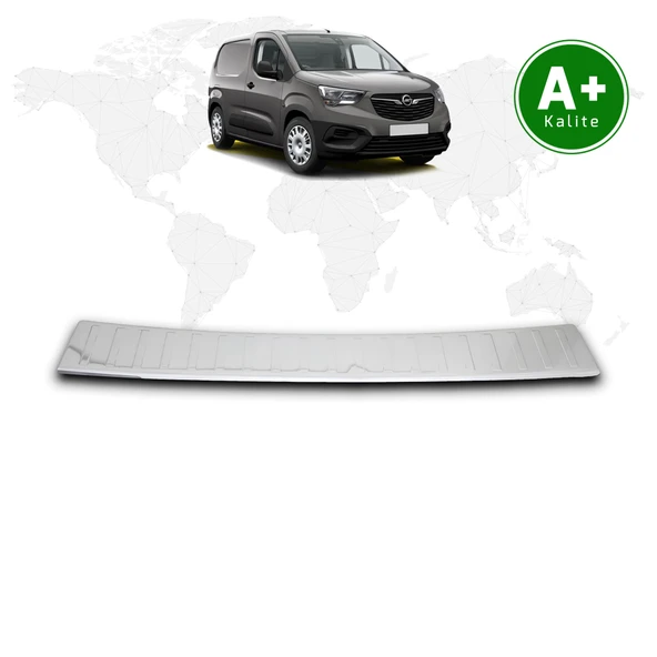 Opel Combo Panelvan Krom Arka Tampon Eşiği 2019 Model ve Sonrası ürün görseli 1