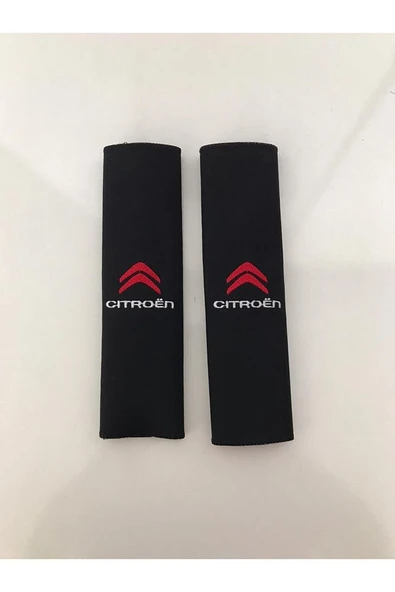 Citroen Uyumlu Nakışlı Deri Boyun Yastık Ve Kemer Pedi - Resim 3