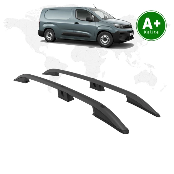 FA OTOMOTİV Opel Combo Panelvan Tavan Çıtası Uzun Şasi 2024 Model ve Sonrası Siyah ürün görseli 1