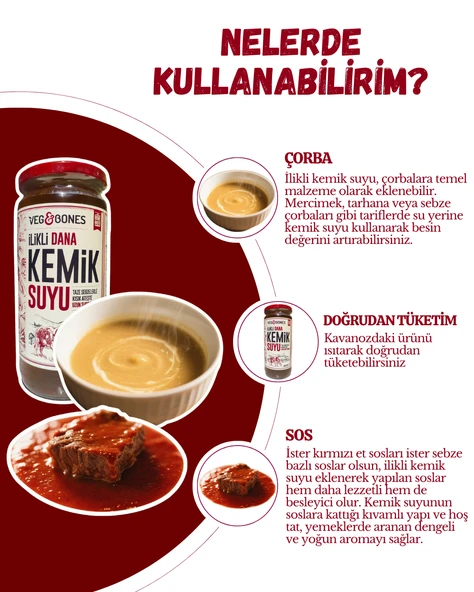 İlikli Dana Kemik Suyu Yüksek Kolajen ve Protein Deposu 480 ml - 3