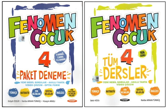 FENOMEN 4. SINIF PAKET DENEME+KURMAY TÜM DERSLER SORU BANKASI (2 KİTAP) ürün görseli