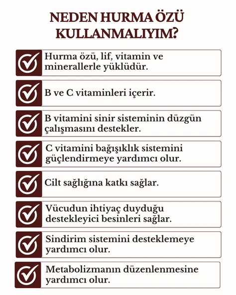 Hurma Özü Şeker İlavesiz Soğuk Sıkım 640 Gr - 2